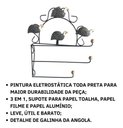Ver imagem 5 de Paneleiro Escorredor Rústico e Porta Papel Toalha em Ferro:angola