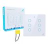 Interruptor Inteligente 6 Botões 4x4 Wifi Touch - Branco - 3