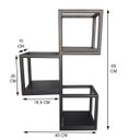 Ver imagem 4 de Suporte 3 Nichos Industrial de Parede Ferro e Mdf Preto