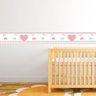 Elefantes e Coração Adesivo de Parede Infantil Faixa Border - 2