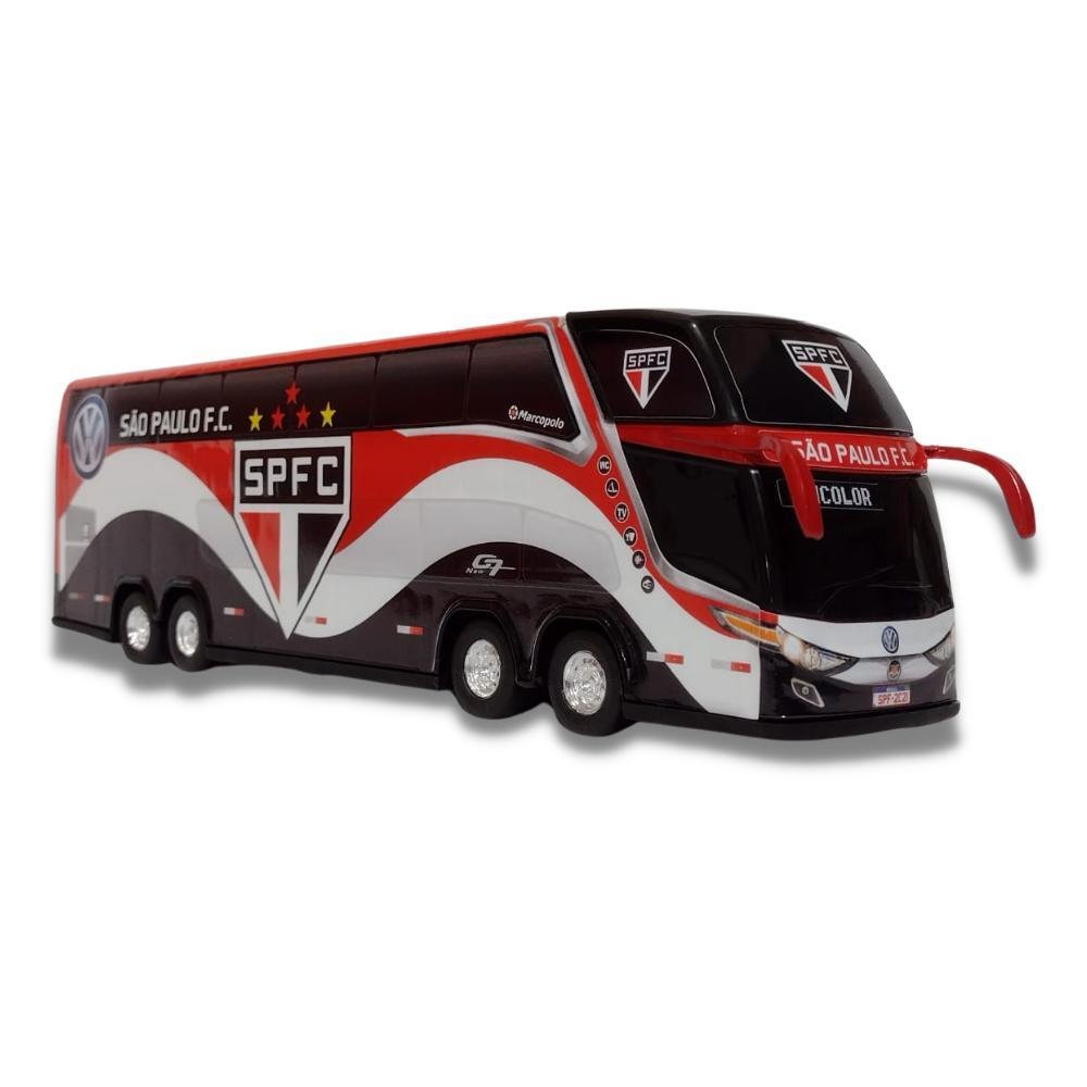 Brinquedo Miniatura Ônibus do São Paulo Fc + Caneca - 3