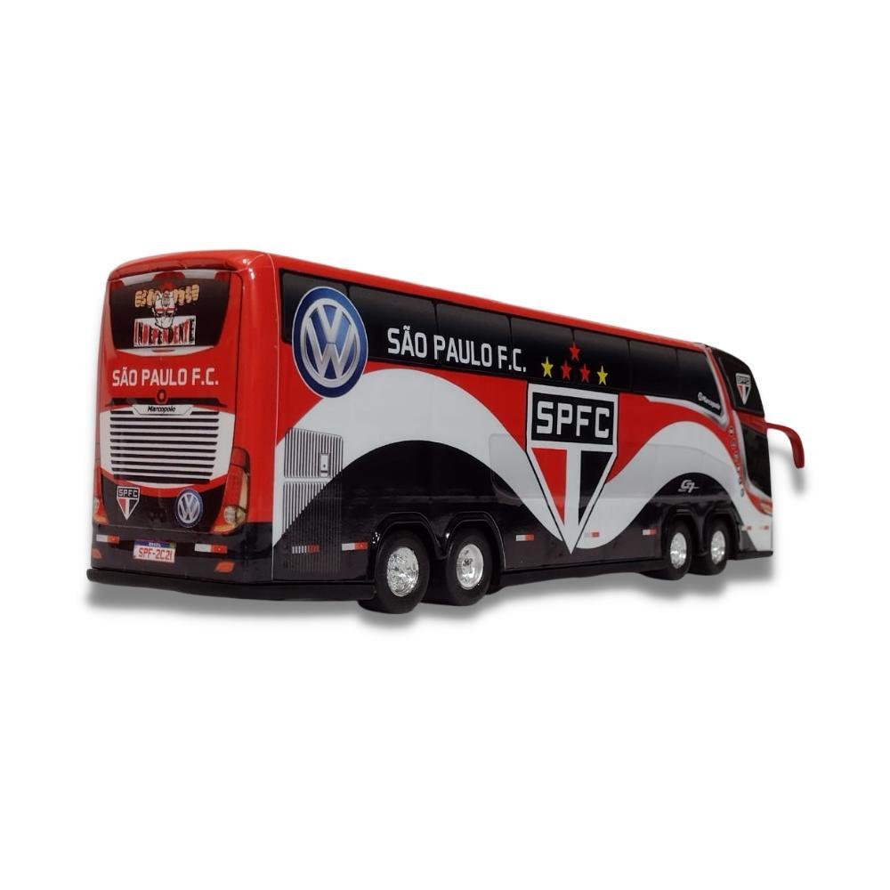 Brinquedo Miniatura Ônibus do São Paulo Fc + Caneca - 5