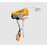 Guincho Coluna Prime 500/1000kg V2 12/6m com Motor Monofásico 127v 60hz Menegotti - 2