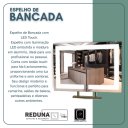 Ver imagem 6 de Espelho Retangular 50x70 Iluminado Led Touch Bancada Simples
