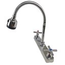 Ver imagem 5 de Torneira Duplo Jato Goumert Cromada Flexivel Articulada Misturador Frio Quente Mesa Bancada