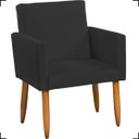 Ver imagem 3 de Kit Namoradeira Decorativa Para Sala Nina + 4 Poltronas Para Recepção Manicure Suede