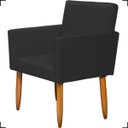 Ver imagem 4 de Kit Namoradeira Decorativa Para Sala Nina + 4 Poltronas Para Recepção Manicure Suede