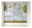 Ver imagem 1 de Papel de parede infantil balão avião menino quarto de bebe M² PP15