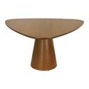 Ver imagem 3 de Mesa de Jantar Cone Tampo Triangular 156x153cm - Amêndoa - Tampo Triangular 156x153cm