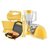 Conjunto Liquidificador Batedeira Sanduicheira Minigril Mini Processador e Mixer Colors 127V Cadence - 1