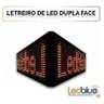 Painel Letreiro Led 100x20 Duplo Lado Vermelho Wifi Temperat:220v/verde - 3