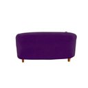 Ver imagem 6 de Namoradeira Sofá Feijão Cancún 130cm Orgânica Veludo Roxo