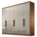 Ver imagem 1 de Guarda Roupa Casal Linea 6 Portas 4 Gavetas Cumaru 25 Fendi – Novo Horizonte