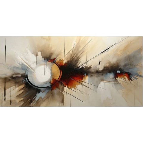 Quadro Decorativo Abstrato Vibrante, Tela em Canvas Vertical Ideal para Ambiente de Sala e Quarto