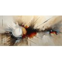 Ver imagem 1 de Quadro Decorativo Abstrato Vibrante, Tela em Canvas Vertical Ideal para Ambiente de Sala e Quarto