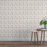 Papel De Parede Adesivo Floral Delicado Flores Lilás Quarto - 2