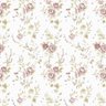 Papel De Parede Adesivo Floral Delicado Flores Lilás Quarto - 1