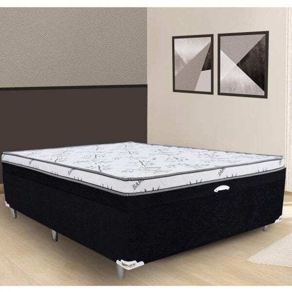 Cama Box Casal Conjugado com Baú 65x188x138cm Onix Ambiente Móveis Ltda - 2