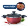 Jogo 8 Panelas Caçarola Panelas Completo e Utensilios - Cereja-preto - 8