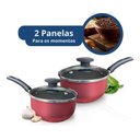 Ver imagem 5 de Jogo 8 Panelas Caçarola Panelas Completo e Utensilios - Cereja-preto