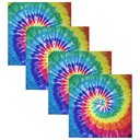 Ver imagem 2 de Kit 4 Guardanapos de Tecido Tie Dye 40cmx40cm