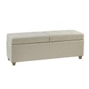 Ver imagem 3 de Recamier Bau Madri 1,60m Suede Bege - Inova Decor Inova Decorações