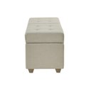 Ver imagem 4 de Recamier Bau Madri 1,60m Suede Bege - Inova Decor Inova Decorações