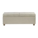 Ver imagem 2 de Recamier Bau Madri 1,60m Suede Bege - Inova Decor Inova Decorações