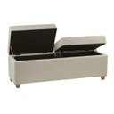 Ver imagem 1 de Recamier Bau Madri 1,60m Suede Bege - Inova Decor Inova Decorações