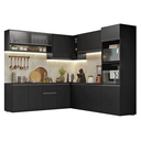 Ver imagem 5 de Armário de Cozinha Completa de Canto 445 cm Suspenso Preto Nice Madesa 03