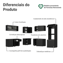 Ver imagem 7 de Armário de Cozinha Completa de Canto 445 cm Suspenso Preto Nice Madesa 03