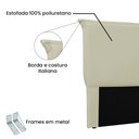Ver imagem 3 de Cabeceira Garden Para Cama Box King 195 cm Corino Bege - D’Rossi