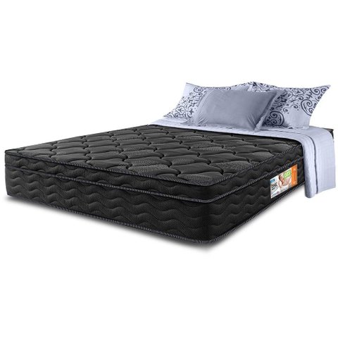 Colchão King Ortofirm Black 193x203x28 One Face Espuma D33 Preto