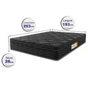Ver imagem 2 de Colchão King Ortofirm Black 193x203x28 One Face Espuma D33 Preto