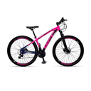 Ver imagem 1 de Bicicleta Off Firefly Aro 29 - 24 Marchas Cor:rosa/azul;tamanho do Quadro:15"