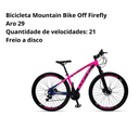 Ver imagem 4 de Bicicleta Off Firefly Aro 29 - 24 Marchas Cor:rosa/azul;tamanho do Quadro:15"