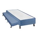 Ver imagem 1 de Cama Box Base C/auxiliar Solteiro Poli Tecido Blue (78x188x27) - Castor