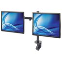 Ver imagem 1 de Suporte 2 Monitor Duplo Braco Articulado 10 a 32 Polegadas Mesa Giratorio Bancada Profissional