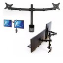 Ver imagem 2 de Suporte 2 Monitor Duplo Braco Articulado 10 a 32 Polegadas Mesa Giratorio Bancada Profissional