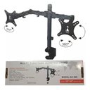 Ver mais imagens de Suporte 2 Monitor Duplo Braco Articulado 10 a 32 Polegadas Mesa Giratorio Bancada Profissional