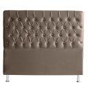 Ver imagem 1 de Cabeceira de Cama Box Bella King 195 Cm Suede Botão Cristal Capuccino Ec Móveis