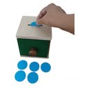 Ver imagem 4 de Caixa de Estímulo Cofre Educativos Pedagógicos Brinquedos em madeira Jogos divertidos Socialização 
