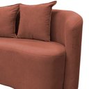 Ver mais imagens de Sofá Decorativo Montreal 150cm Orgânico Bouclé Terracota