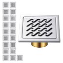 Ver imagem 1 de Ralo Aço Inox 10x10 Kit 19 Uni Anti Odor Banheiro Higienico Lavabo Seguro Resistente Jardim Quintal