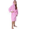 Roupão Liso Infantil Malha Felpudo com Bolsos e Capuz - 1