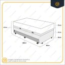 Ver imagem 5 de Cama Box Baú e Auxiliar Solteiro + Colchão de Molas Ensacadas Ortobom Airtech Springpocket
