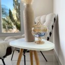 Ver imagem 2 de Mesa Lateral Sala Pé Palito Decorativa Tampo Orgânico para Interiores