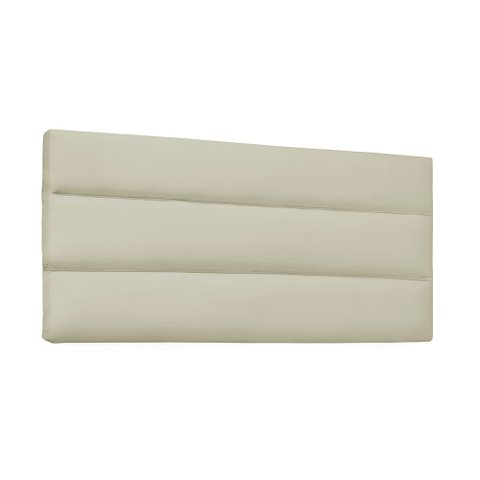 Cabeceira Painel La Italiana Para Cama Box King 195 cm Corino Bege - D’Rossi