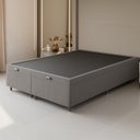 Ver imagem 6 de Conjunto Colchão Mola Ensacada e Base Box Baú Queen 65x158cm Eros Yescasa Cinza