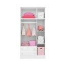 Ver imagem 2 de Guarda-Roupa Infantil 3 Portas 2 Gavetas Doce Sonho Branco